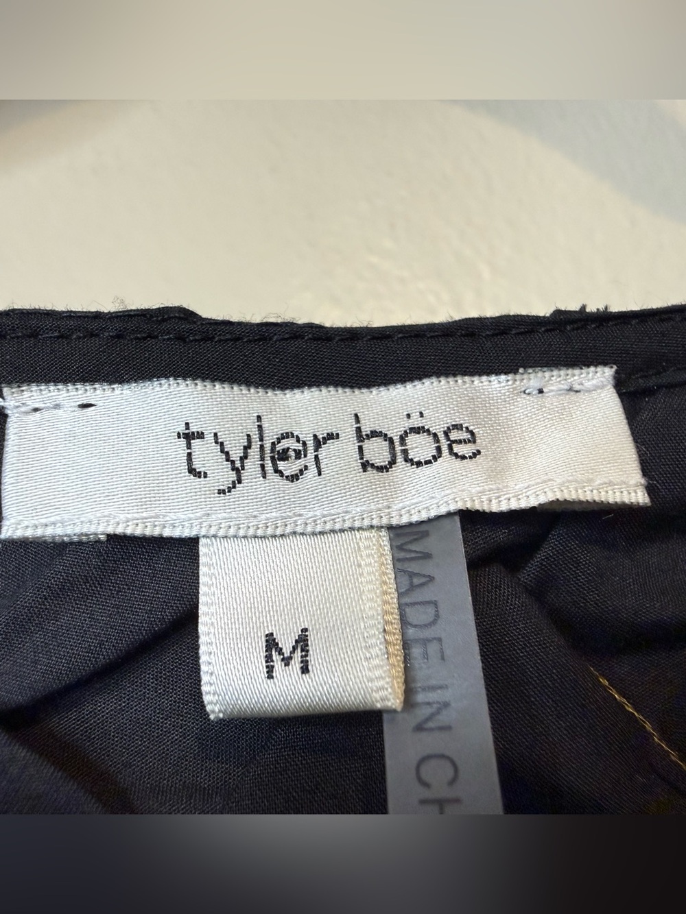 Tyler Böe Flared Puckered Gold Thread Bodice Top blouse - Picture 7 of 8
